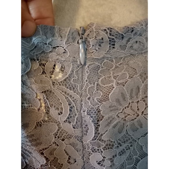 A. Calin Flying Tomato Anthropology Large lavender Lace Bell Sleeve Blou… - Picture 12 of 16